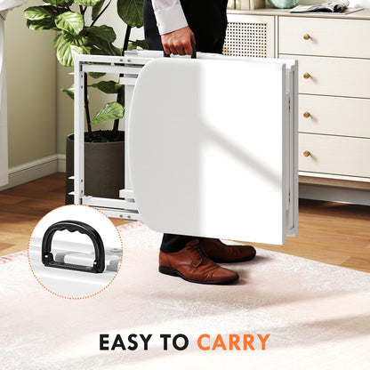 3 Section Adjustable Massage Table, Beauty Bed for Spa, Lash, White