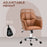 Computer Desk Chair with PU Leather, Swivel Wheels, Brown