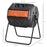 160L Outdoor Tumbling Compost Bin with Dual Chamber, Orange