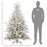 6 Ft Artificial Christmas Tree with Realistic Snow Branches, LED Lights