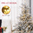 6 Ft Artificial Christmas Tree with Realistic Snow Branches, LED Lights