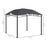 3x3(m) Outdoor Patio Gazebo Pavilion Canopy Tent Steel Frame Grey