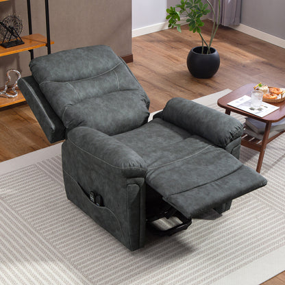 Massage Recliner Chair, Lift Chair with Heat, USB, Remote, Grey