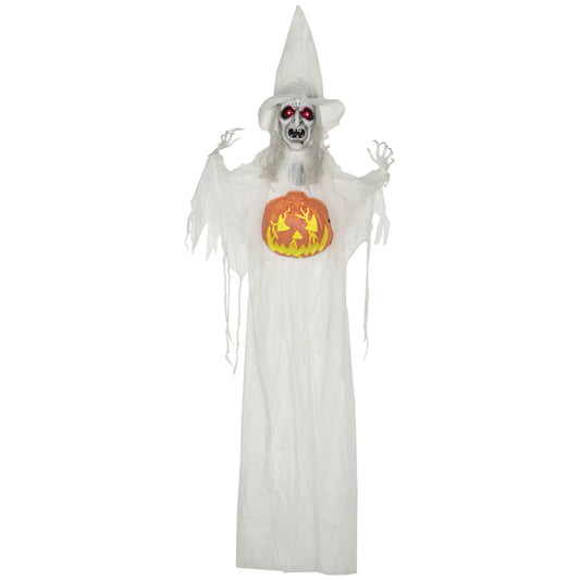 Hanging Witch Prop Life Size with Sound and Motion Activated