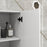 kleankin High Gloss Bathroom Storage Cabinet with Adjustable Shelves White