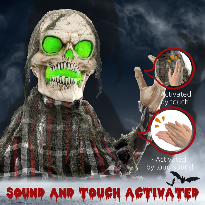 Groundbreaker Skeleton Halloween Animatronic Prop for Indoor Outdoor