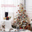 5 Ft Artificial Christmas Tree with Realistic Snow Branches, LED Lights