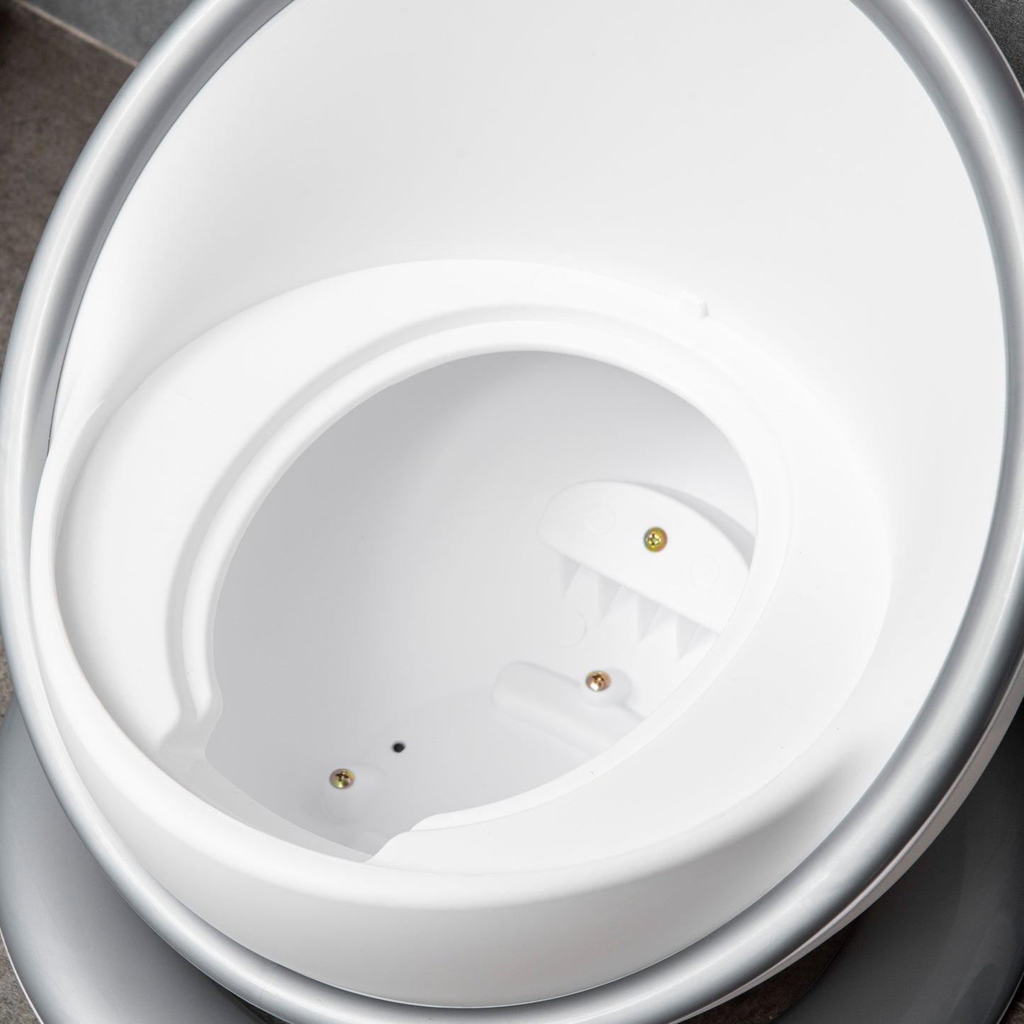 Kids Potty Training Toilet with Brush, Mini Size Training Seat with Removable Inner Pot, Splash Guard, Non-slip Mat, White