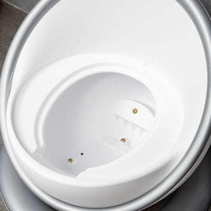 Kids Potty Training Toilet with Brush, Mini Size Training Seat with Removable Inner Pot, Splash Guard, Non-slip Mat, White