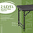 Foldable Patio Dining Table for 4, Height Adjustable Outdoor Table for Garden, Lawn, Grey