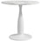 Round Dining Table, Modern Dining Room Table with Steel Base, Non-slip Foot Pad, Space Saving Small Dining Table