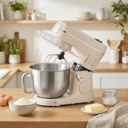 6L 1400W Stand Mixer with 11 Speeds & Fermentation Function, Cream