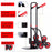 DURHAND Steel Climbing Handling Trolley w/Hand Trucks 6-Wheels Load Cart 150kg