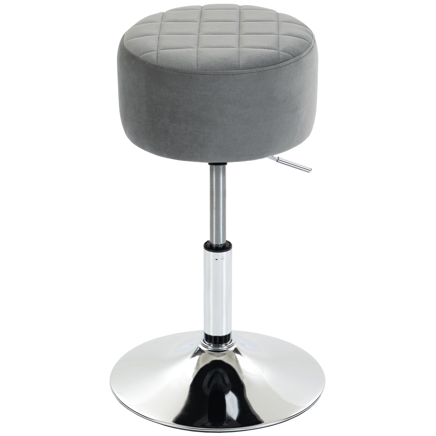 Bar Stool Adjustable Swivel 1 Piece, Grey