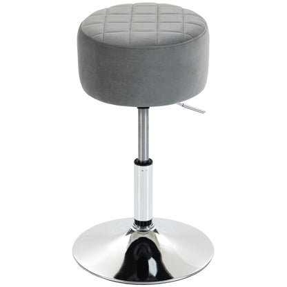 Bar Stool Adjustable Swivel 1 Piece, Grey