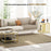 Modern Coffee Table Set of Two w/ Steel Frame Marble-Effect Gold Tone