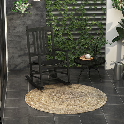 Wooden Garden Rocking Chair Outdoor Furniture Deck Armchair Patio Swing