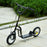 Kids Stunt Scooter with 12" Rubber Wheels, Adjustable Handlebar, Black