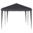 3 x 6 m Pop Up Gazebo, Foldable Canopy Tent, Height Adjustable Wedding Awning Canopy w/ Carrying Bag, Black