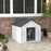 Plastic Weatherproof Dog House, Grey