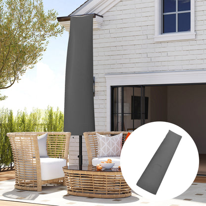 Parasol Umbrella Cover, Outdoor Protector for Garden, Grey
