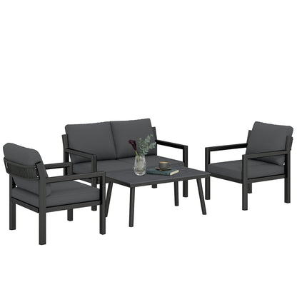 Rattan Garden Furniture Set, Outdoor Furniture Conversation Set