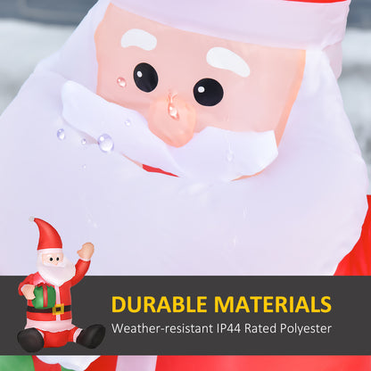 4ft Lighted Inflatable Santa Claus with Gift Box Christmas Outdoor