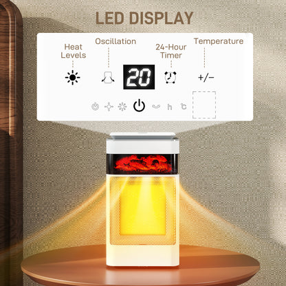 Portable Greenhouse Gardening Plant Hot House with 2 Doors, White