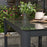 Garden Dining Table, Outdoor Dining Table for 6 with Tempered Glass Top and Aluminium Frame for Patio, Grey