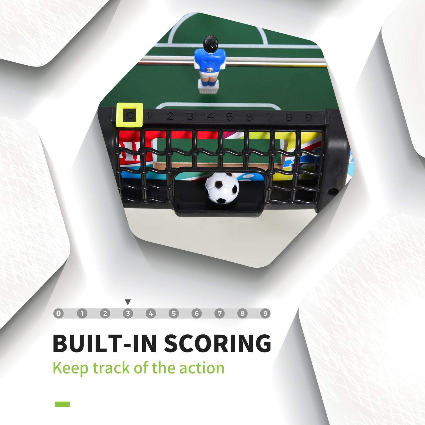 2.8FT Football Table Competition Sized for Indoor, Game Room, Bars