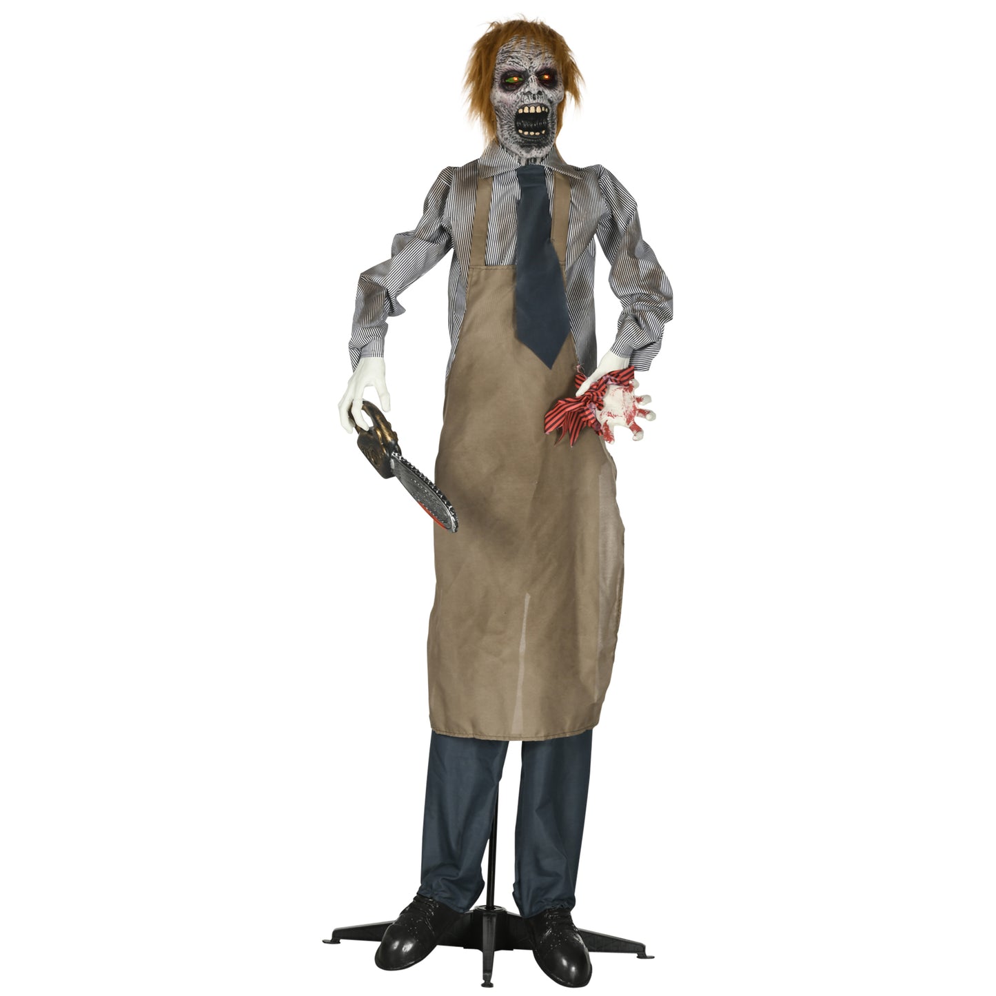 Life Size Outdoor Halloween Decoration Animatronic Chainsaw
