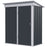 Metal Garden Shed, Outdoor Lean-to Shed for Tool Motor Bike, with Adjustable Shelf, Lock, Gloves, 5'x3'x6', Grey