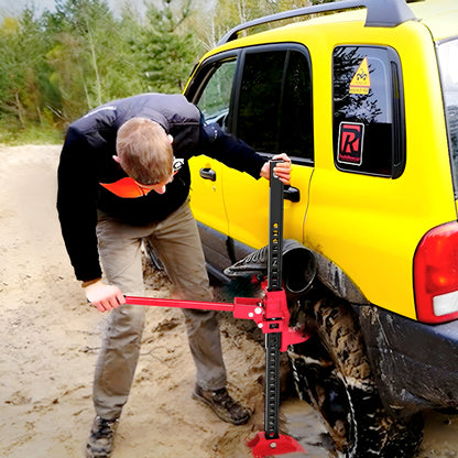 33" 3 Tonne High Lift Farm Jack for 4x4 Tractors Trucks, Red