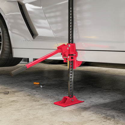 33" 3 Tonne High Lift Farm Jack for 4x4 Tractors Trucks, Red