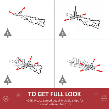 Pre-Lit Artificial Christmas Door Wreath Holly Garland Decor 20 LED