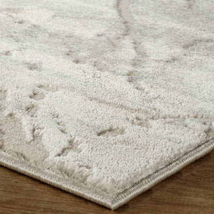 Novu Modern Abstract Rug with Velvet Touch Elegant Metallic Accents Valley Design - 2 Colours Available