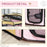 Fabric Pet Dog Cat Puppy Playpen Rabbit Guinea Pig Play Pen in Pink Small L37 x H37cm x D90cm