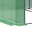 Poly Tunnel Steeple Walk in Garden Greenhouse with Removable Cover Shelves - Green 244 x 180 x 210cm