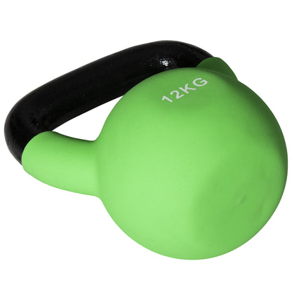 12KG Kettlebell with Soft Body and Non-Slip Handle, Green