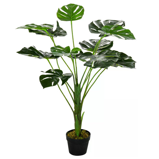 85cm/2.8FT Artificial Monstera Tree Decorative Cheese Plant 13 Leaves with Nursery Pot, Fake Tropical Palm Tree for Indoor Outdoor D√É¬©cor