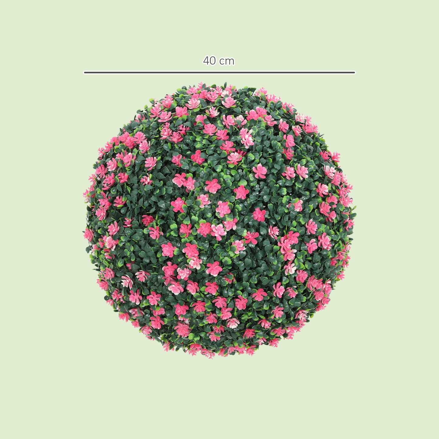 Set of 2 Artificial Topiary Balls Indoor Outdoor Faux Boxwood Balls