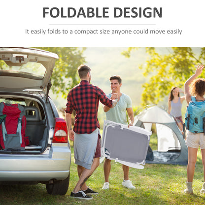 Folding Sun Lounger Garden Reclining Lounge Chair 4Level Backrest