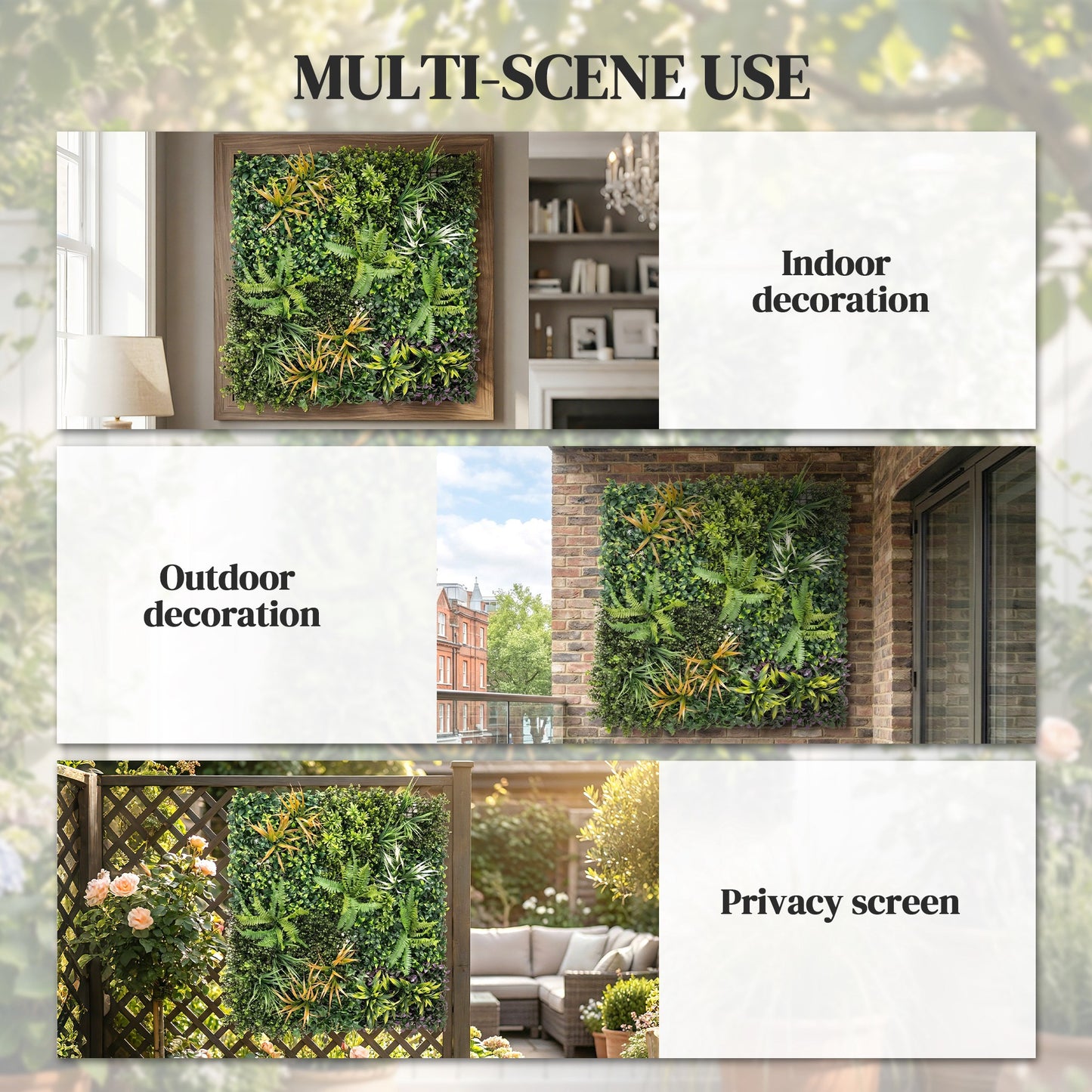 Grass Wall Panels, Greenery Backdrop Panels, Green