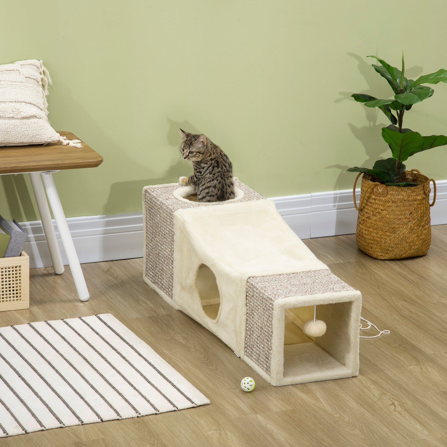 Cat Tunnel, Cat Play Tube for Indoor Kittens, Puppies, Rabbits