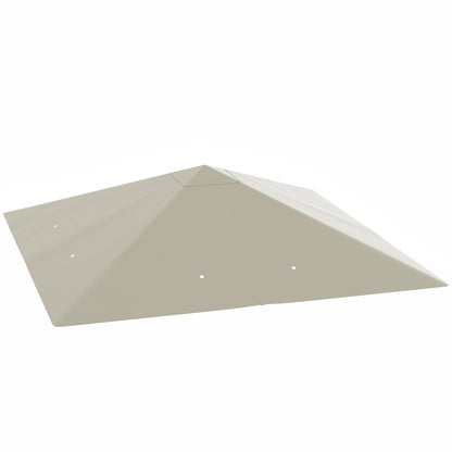 3 x 3(m) Gazebo Canopy Replacement Cover with Drain Holes, Grey