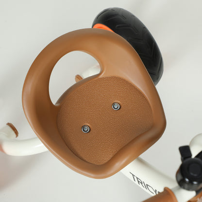 Kids Trike for Ages 2-5 Years, Toddler Tricycle with Front Basket and EVA Wheels, Indoor & Outdoor Use, for Boys and Girls, Orange