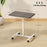 Height Adjustable Standing Desk, Pneumatic Sit Stand Desk for Laptop, Mobile Overbed Table with Wheels and Headphone Hook for Home Office, Grey