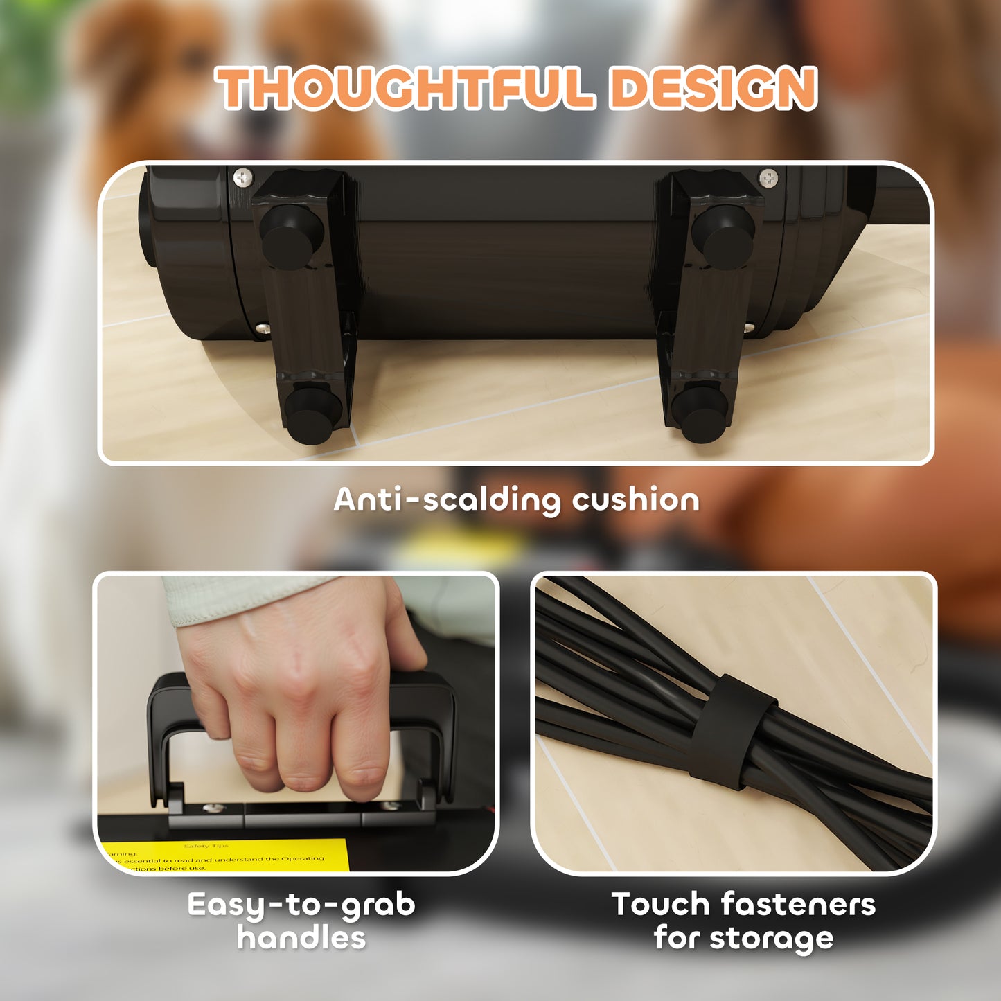 6 Panels Dog Playpen with Secure Door for Indoor Outdoor, 100cm High