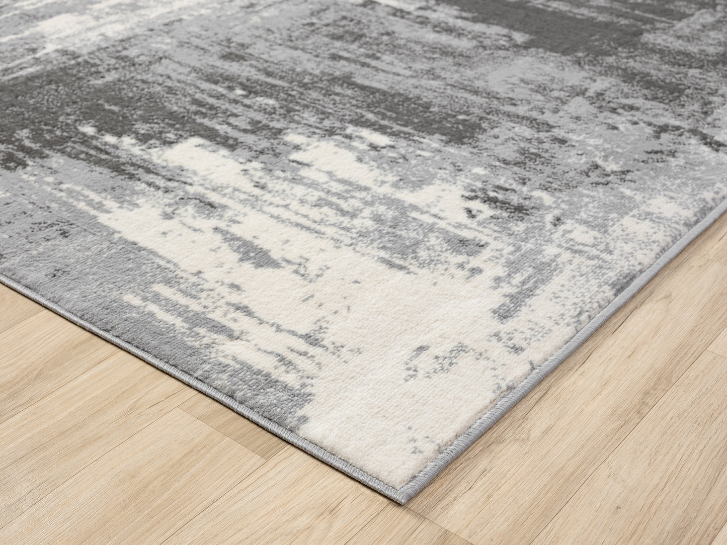 Obsidian Modern Low Pile Area Rug - Craft Abstract Design