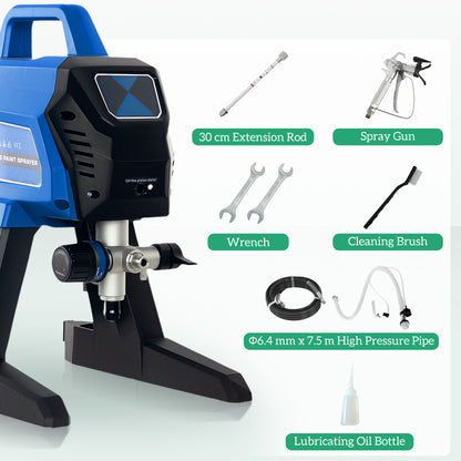 Airless Paint Sprayer, Wall Spray Gun for DIY Painting, 200 Bar